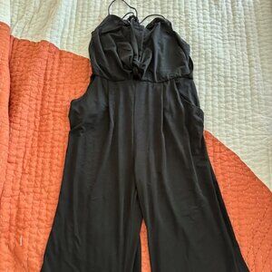 Entro - Black Racerback Jumpsuit - Size M
